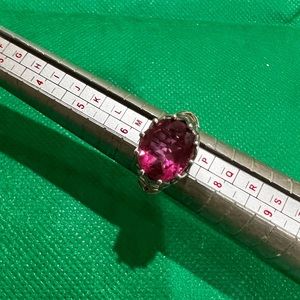 Just in- sterling silver and Ruby ring